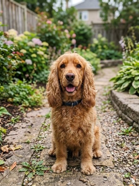 The original photo of the cocker spaniel